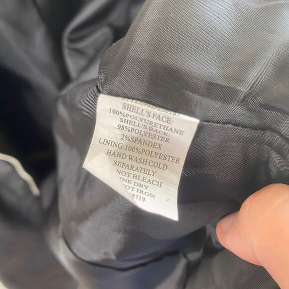 Elementz black faux leather zip up jacket - Picture 11 of 11